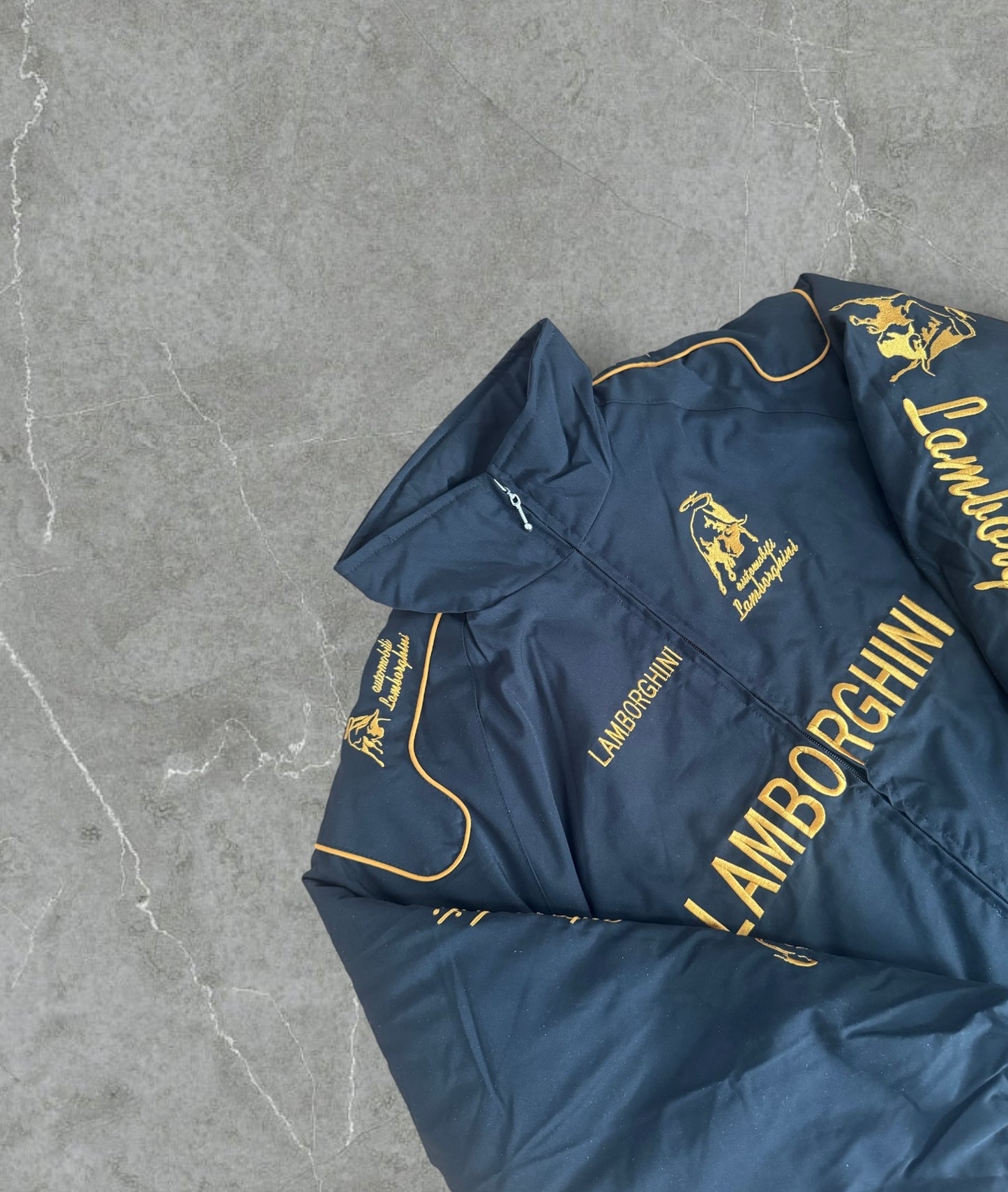 Lamborghini Racing Jacke – Schwarz/Gold – Limited Style