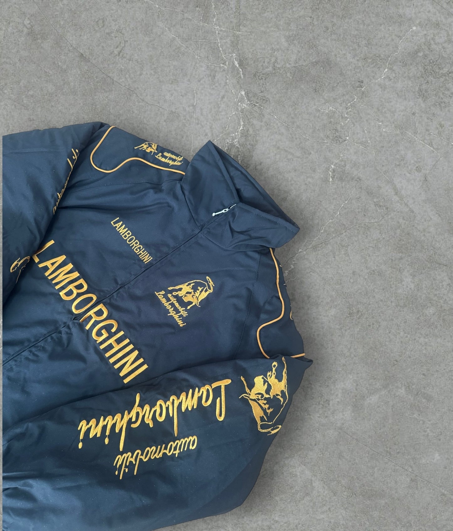 Lamborghini Racing Jacke – Schwarz/Gold – Limited Style