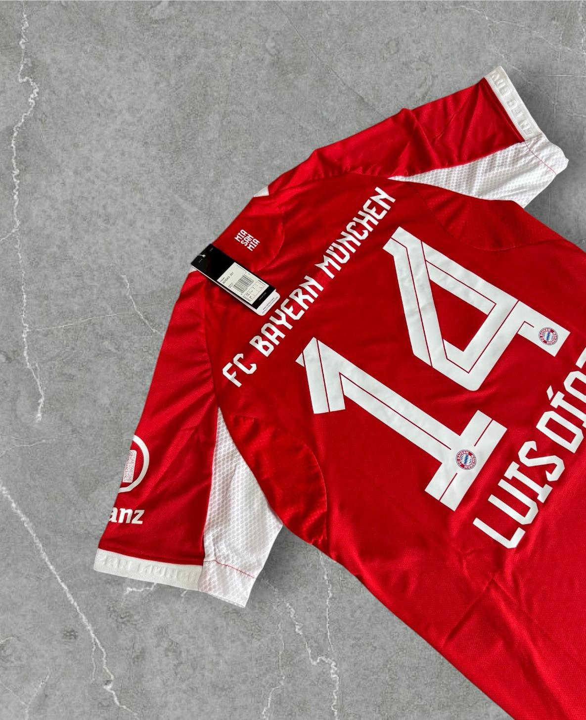 Fußball Trikot Rot Weiß – Größe L – Nr. 14 Luis Díaz