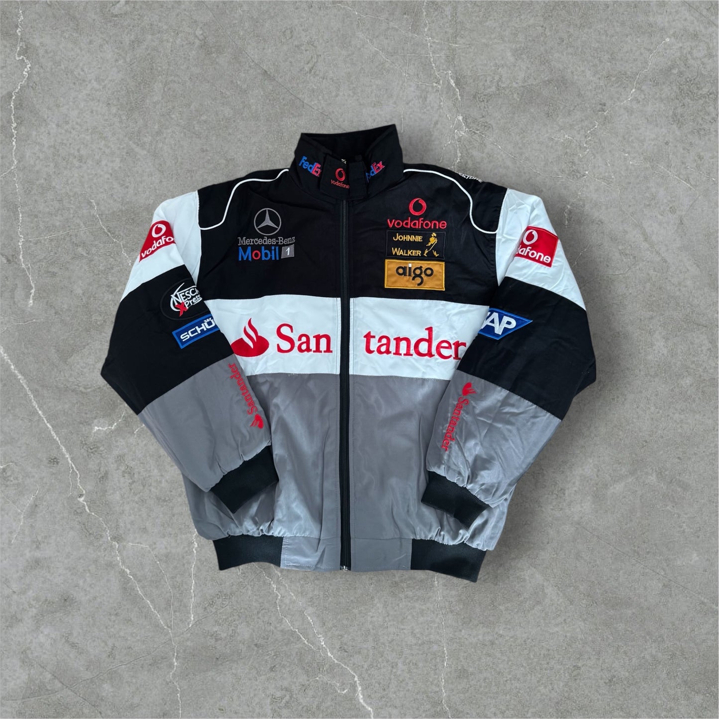 McLaren Mercedes-Benz Racing Jacke – Grau/Schwarz