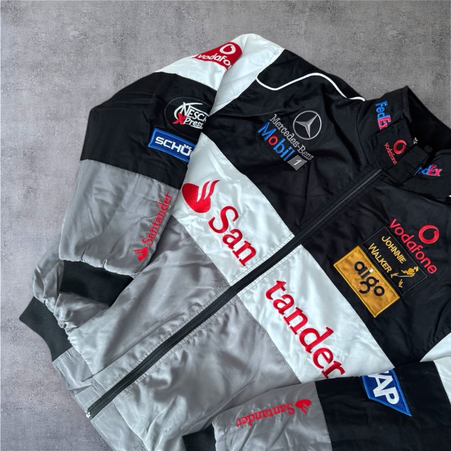 McLaren Mercedes-Benz Racing Jacke – Grau/Schwarz