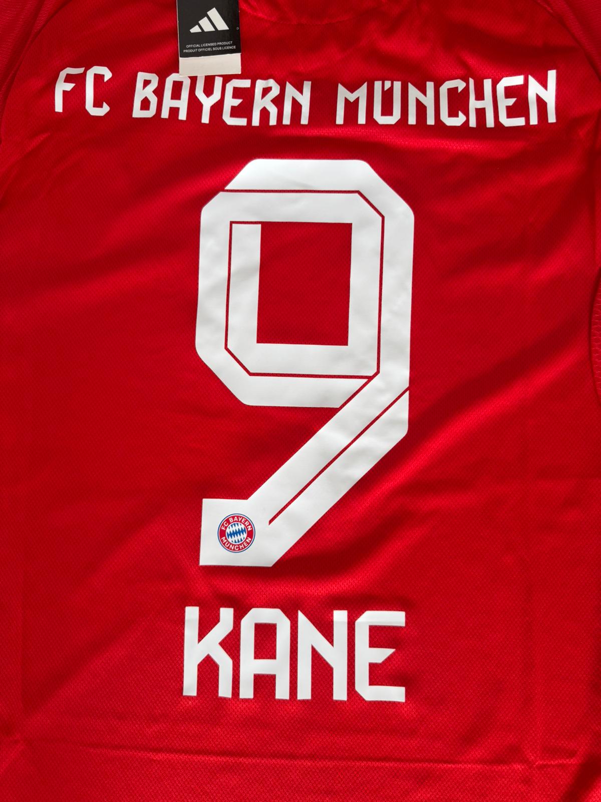 Fußball Trikot Nr. 9 Kane – Rot/Weiß – Größe XL